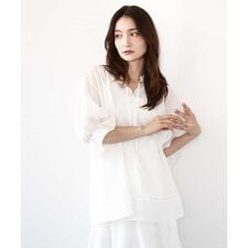 シアーチュニックブラウス/洗える