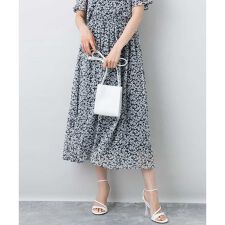 【こなれSETUP/洗える】小花柄シフォンスカート