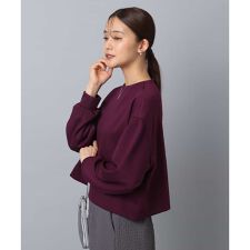 【着心地抜群/洗える】バッグファスナーデザイン ポンチカットソー