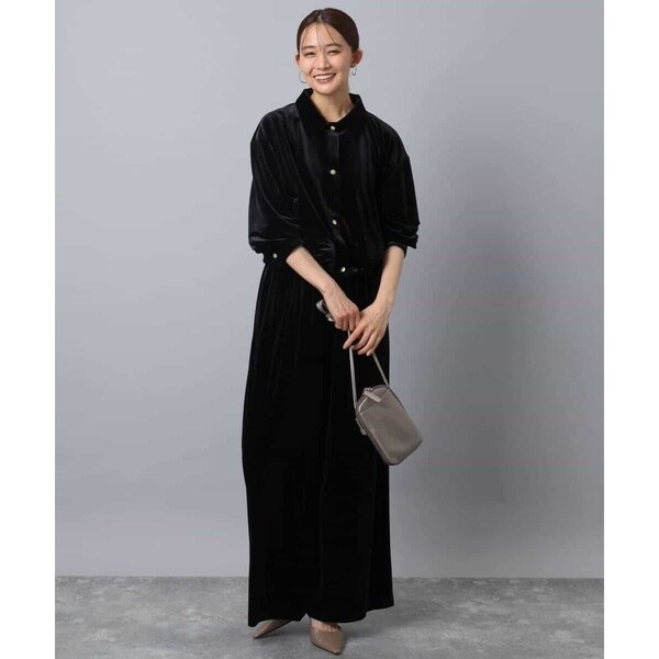 こなれSETUP/洗える】スノーベロア クロップドブルゾン | MK