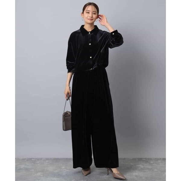 こなれSETUP/洗える】スノーベロア クロップドブルゾン | MK