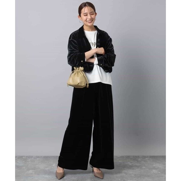 こなれSETUP/洗える】スノーベロア クロップドブルゾン | MK