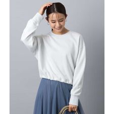 ラメ裏毛スウェットプルオーバー/洗える