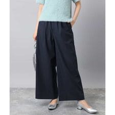 ストレートワイドパンツ(ストライプ・無地)/洗える