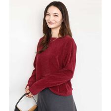 MK ミッシェルクラン(MK MICHEL KLEIN)の【秋カラー/洗える】モールヤーンボートネックニット