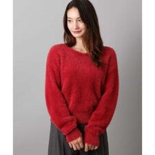 MK ミッシェルクラン(MK MICHEL KLEIN)の【ふわふわニット/前後2way/洗える】フェザーニットプルオーバー