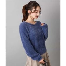 MK ミッシェルクラン(MK MICHEL KLEIN)の【ふわふわニット/前後2way/洗える】フェザーニットプルオーバー