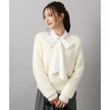 MK ミッシェルクラン(MK MICHEL KLEIN)の【ふわふわニット/前後2way/洗える】フェザーニットプルオーバー