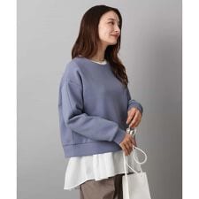 【クロップド丈/洗える】クロップド丈ダンボールプルオーバー