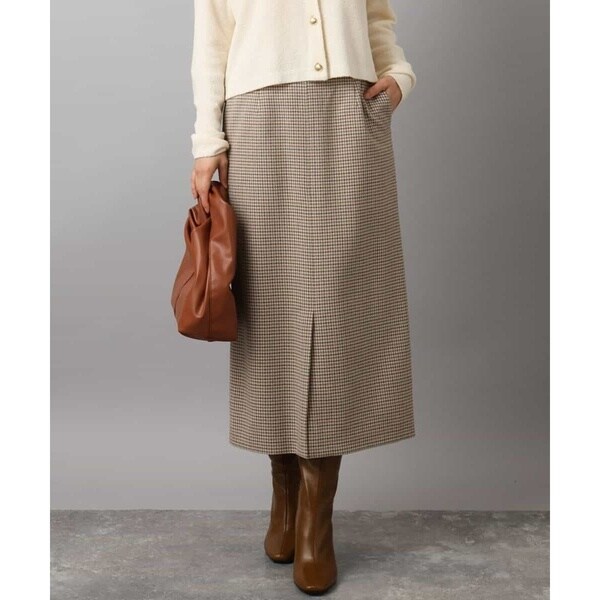 クラシックフラワープリント シフォンスカート/洗える | MK ミッシェル