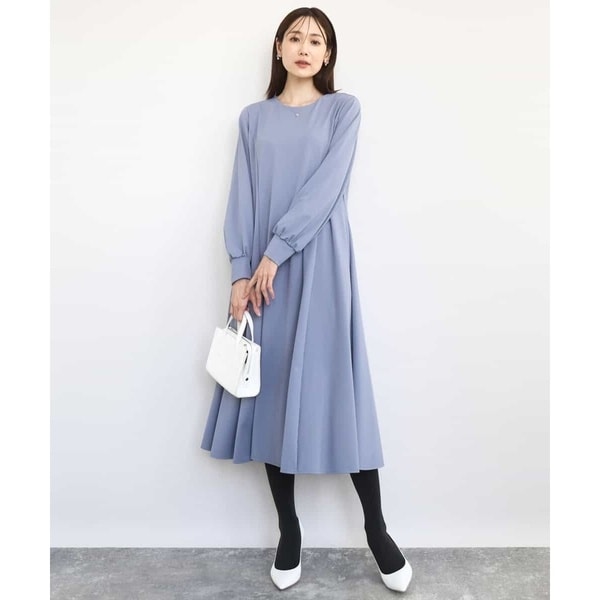 MK ミッシェルクラン（MK MICHEL  ）/【きちんと見え叶う/洗える】ツイルジャージーワンピース きちんと見え叶う/洗える】ツイルジャージーワンピース | MK