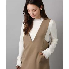 MK ミッシェルクラン(MK MICHEL KLEIN)の【ビジネスにも/洗える】ミニフリルデザインニット