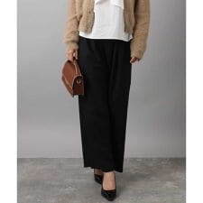 MK ミッシェルクラン(MK MICHEL KLEIN)の【あったかボトム/洗える】裏起毛ワイドストレートプルオンパンツ