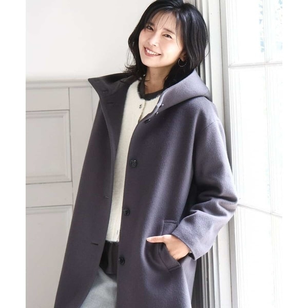 2WAY リサイクルタフタ 撥水加工 ダウンロングコート