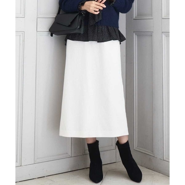 ウエストゴム/洗える】ヴィンテージ加工タックギャザースカート | MK