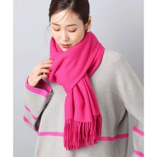 MK ミッシェルクラン(MK MICHEL KLEIN)の大判無地ストール/洗える