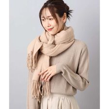 MK ミッシェルクラン(MK MICHEL KLEIN)の大判無地ストール/洗える