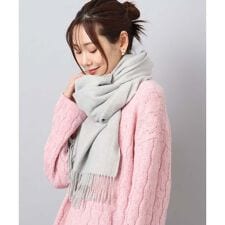 MK ミッシェルクラン(MK MICHEL KLEIN)の大判無地ストール/洗える