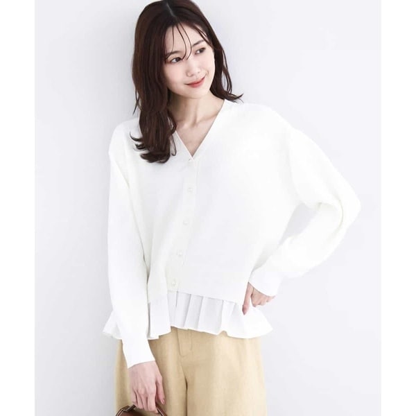 アンサンブル対応可/洗える】キラキラ ラメニットカーディガン | MK