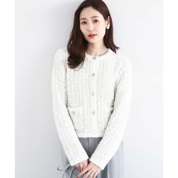 LOULOU WILLOUGHBY】チェーントリミングツィードジャケット | ルル