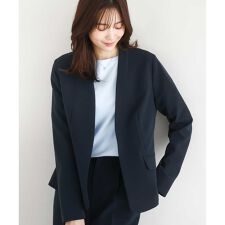 ダブルクロス カラーレスジャケット/セットアップ対応/洗える