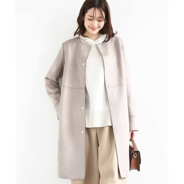 追加》W/Nyモッサステンカラーショートコート | スピック＆スパン