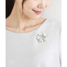 【フォーマル】サークルデザインブローチ