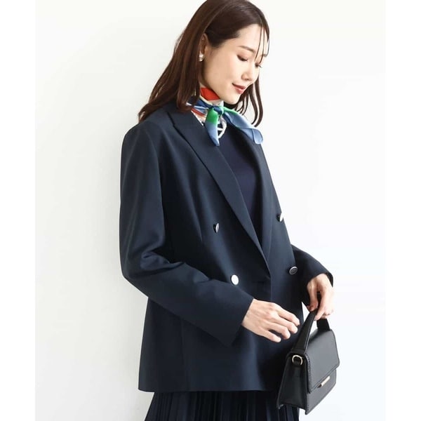 NOBLE ウールMIXツイルピークドラペルジャケット Noble（ノーブル）の「ウールMIXツイルピークドラペルジャケット