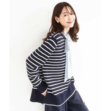 柄編みボーダーニット