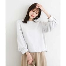ボリュームスリーブブラウス/撥水/防シワ/洗える