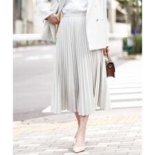 プリーツデザインスカート/洗える