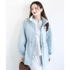 2wayタイプライターミドル丈ブルゾン/洗える