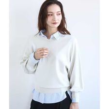 前後2wayラメドルマンニット/洗える