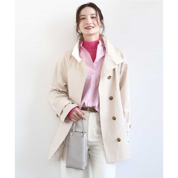 W/Nyモッサステンカラーショートコート | スピック＆スパン(Spick and