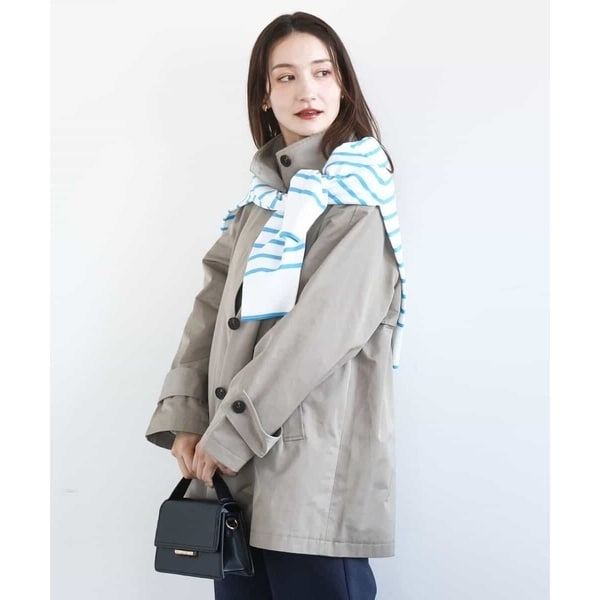 【美品】Spick and Span モッサステンカラーショートコート　M Spick & Span（スピックアンドスパン）の「W/Nyモッサステンカラー