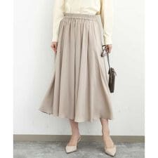 サテンガウチョパンツ/接触冷感/UVカット/洗える