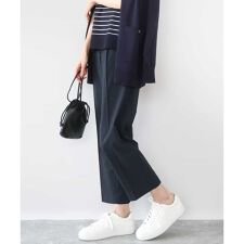 ドライタッチストレッチ テーパードパンツ/イージーケア/洗える