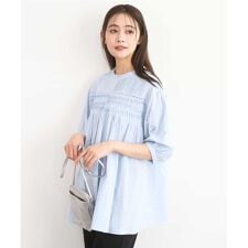 コットンピンタックチュニックブラウス/洗える | MK ミッシェルクラン 