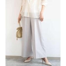 バイオヴィンテージツイル ワイドストレートパンツ/接触冷感/UVカット/速乾/洗える