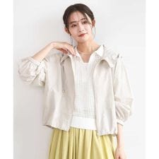 フーデットライトブルゾン/洗える