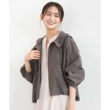 フーデットライトブルゾン/洗える