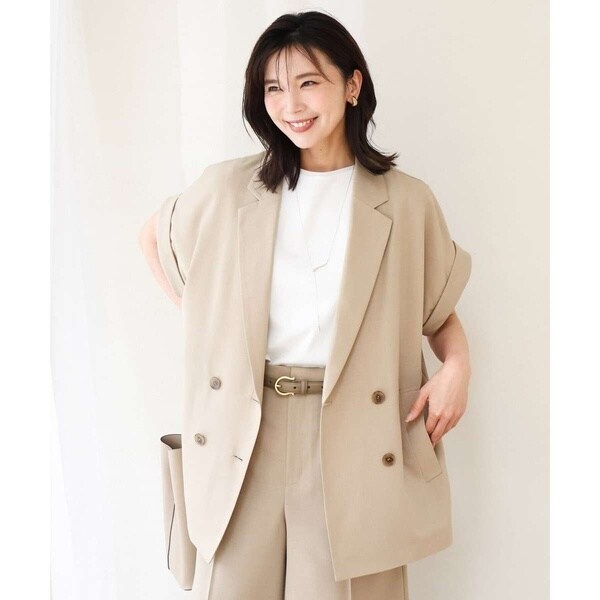 新品　ミッシェルクラン　ベージュ スカートスーツセットアップ タグ付き MK ミッシェルクラン(MK MICHEL KLEIN) レディース スーツ