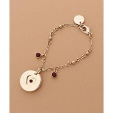 バースデーストーンカラービジューチャーム（2月）