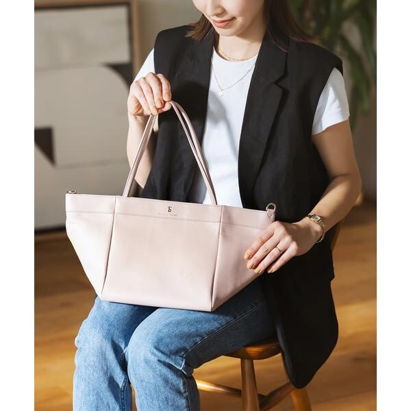 スリムハンドルトートバッグ 大サイズ | サマンサタバサ スリムハンドルトートバッグ 大サイズ | サマンサタバサ