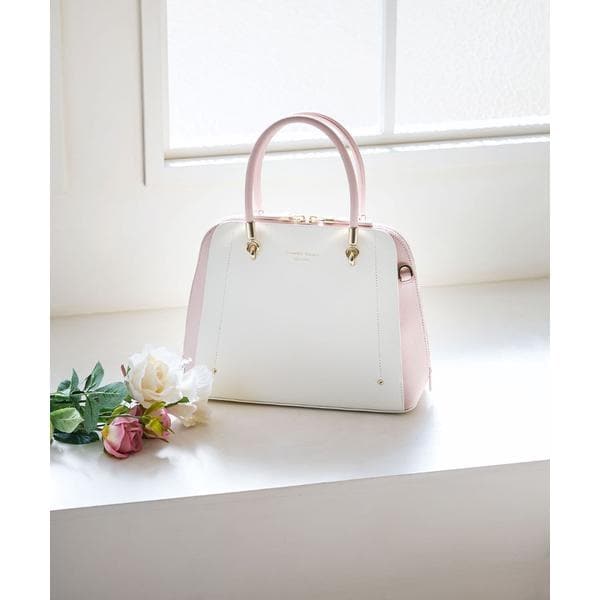 シンプルスクエア ハンドバッグ 大サイズ | サマンサタバサ(Samantha