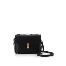 かぶせポケット合皮ショルダーバッグ