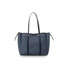 サマンサタバサ(Samantha Thavasa)のデニム調キャンバスデザイン 合皮トートバッグ 大サイズ