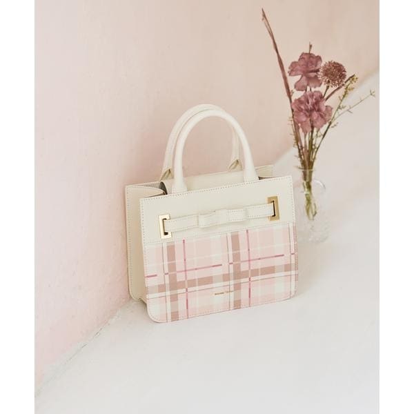 チェック柄エムシュシュ トートバッグ | サマンサタバサ(Samantha