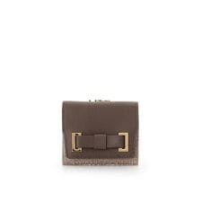 ループツイードデザイン エムシュシュ 口金折財布