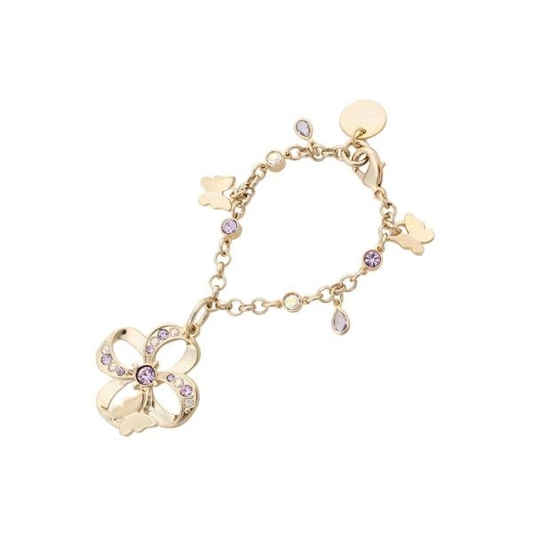 フラワーパピヨンモチーフ バッグチャーム